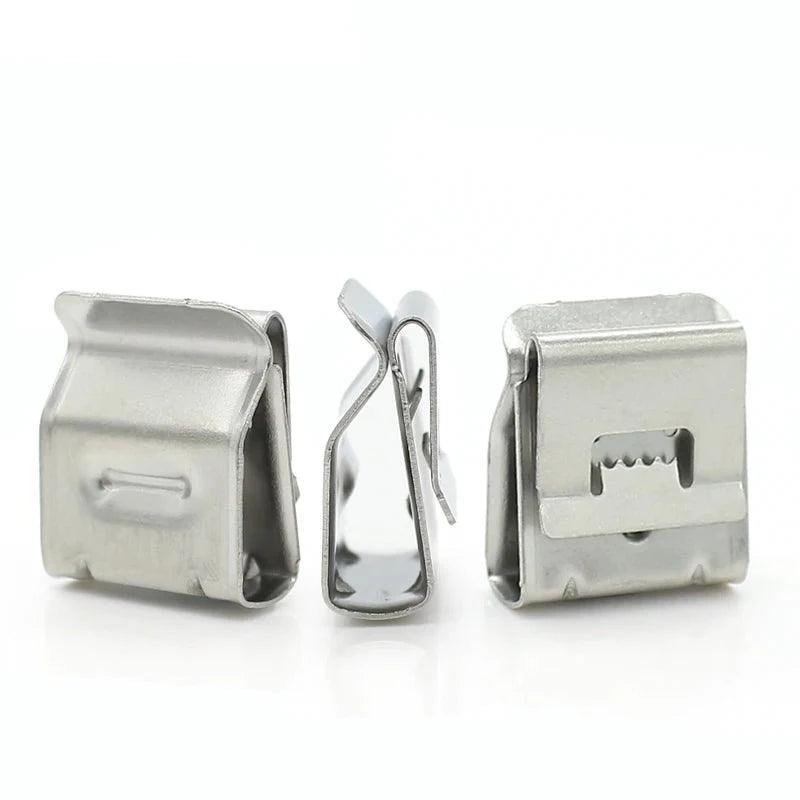 50 Pec Stainless Steel Solar PV Cable Clips Cable Clamp for 12awg 10WAG PV Solar Cable Wire