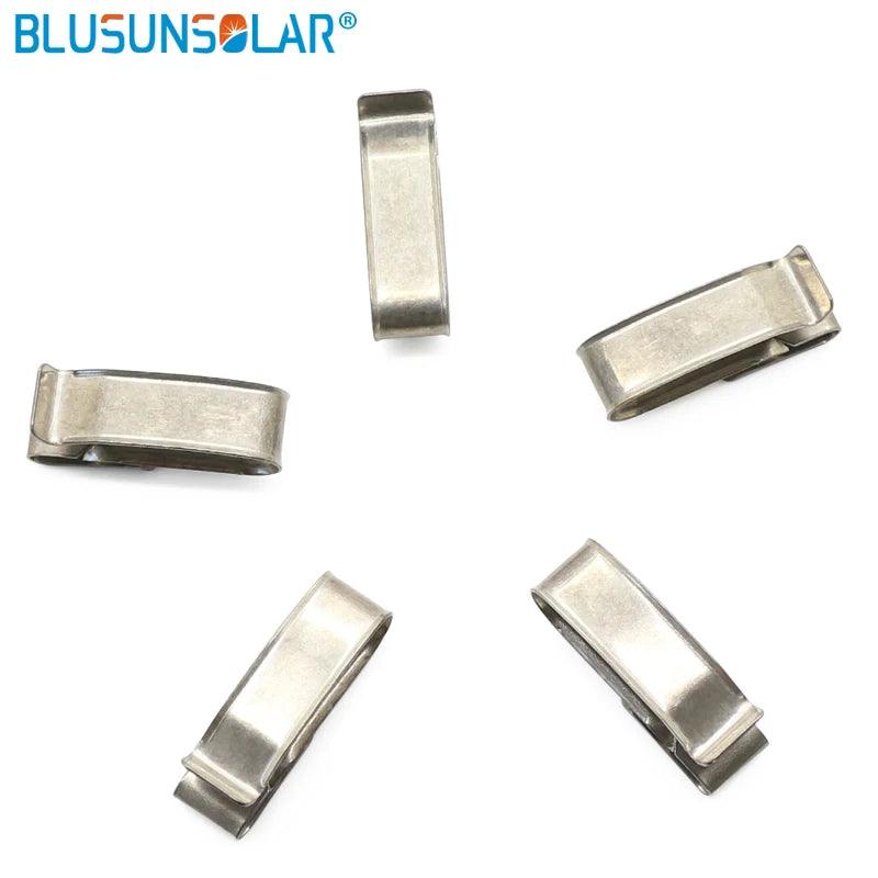 500 PCS /Lot SUS 304 Material Big Size 4 X 4mm2 PV Cable Clip /Clamp for PV Solar Cable Wire