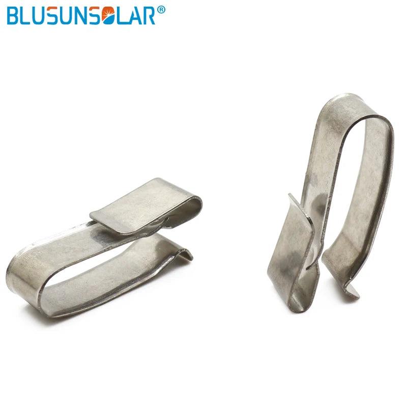 500 PCS /Lot SUS 304 Material Big Size 4 X 4mm2 PV Cable Clip /Clamp for PV Solar Cable Wire