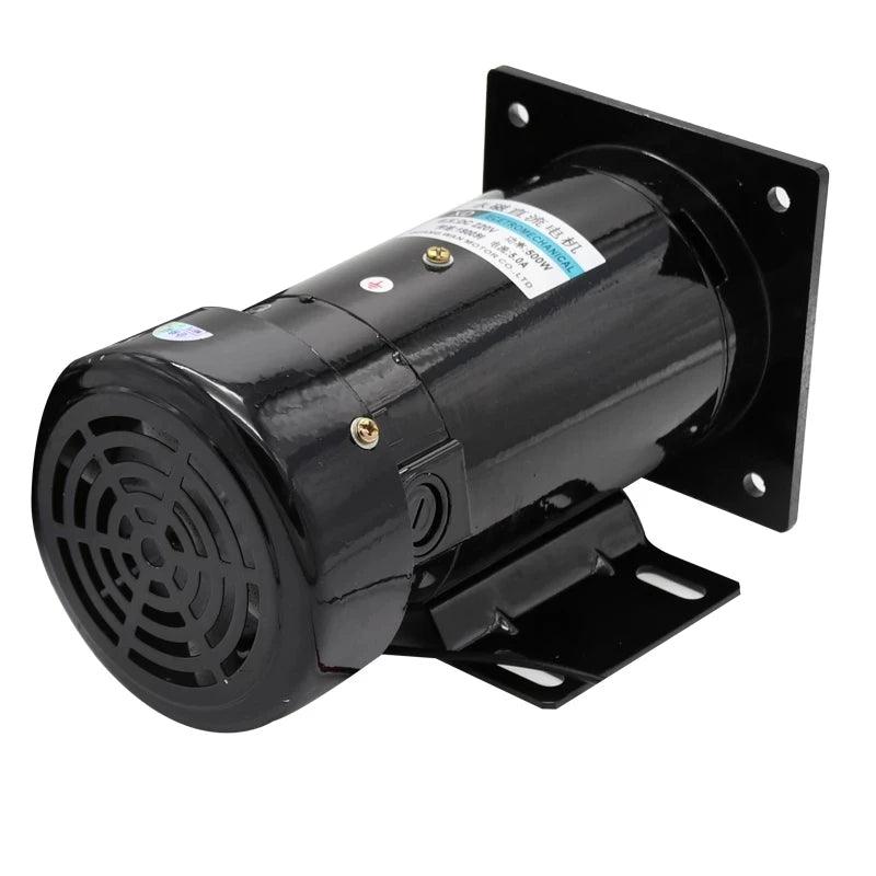 500W Motor DC 220V Permanent Magnet Motor High Torque Speed 1800rpm-4500rpm Can Adjust Speed Forward and Reverse Electric Moter