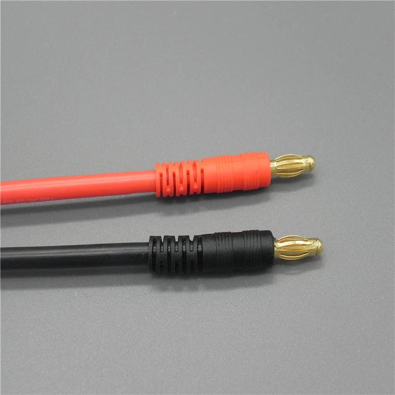 50pcs/lot  EC5 Connector To 4.0mm Banana Plug 14AWG 150mm Silicone Wire - electrical center b2c