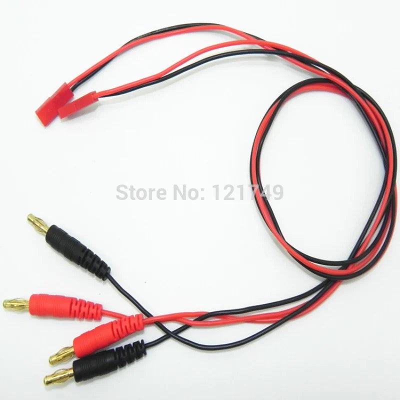 50pcs/lot JST To 4.0mm Banana Gold Plug for DIY Battery Part with 60cm Long 22AWG Silicone Cable