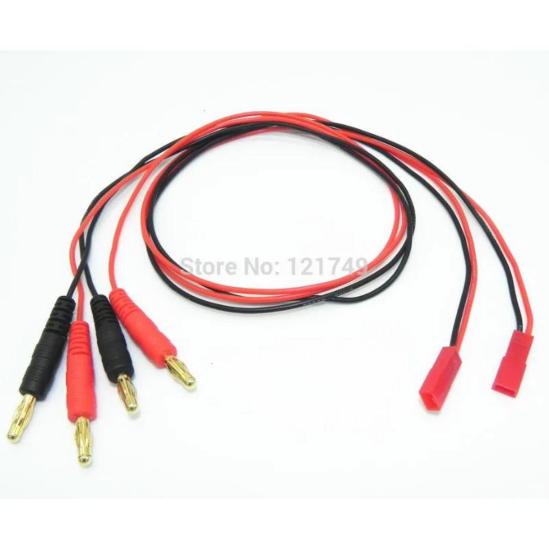 50pcs/lot JST To 4.0mm Banana Gold Plug for DIY Battery Part with 60cm Long 22AWG Silicone Cable