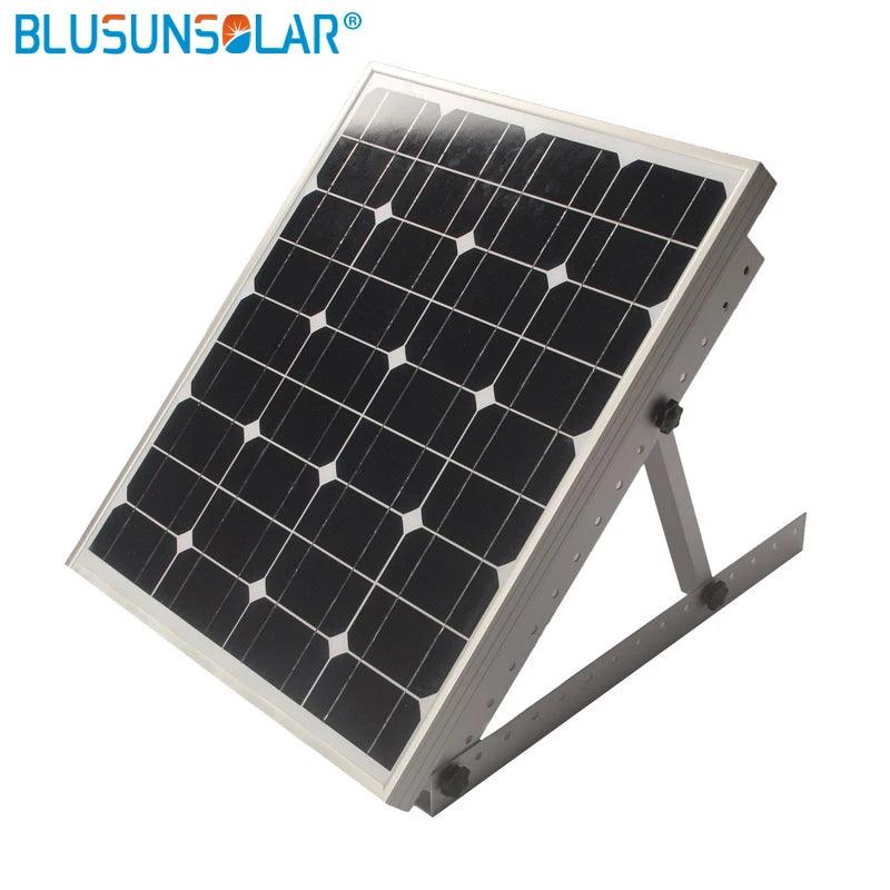 55.6*29cm Triangle Aluminum Panel Mounted Bracket 28 InchTriangel Back Beam 150W   Solar Panel Roof Mounting Bracket for Van