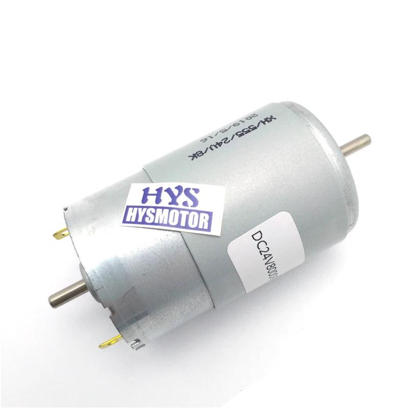 555 Double Output Shaft DC Motor 12V 24V High Speed 4000/8000rpm PWM Forward and Reverse Electric 12 V 24 Volt Micro DIY Drill