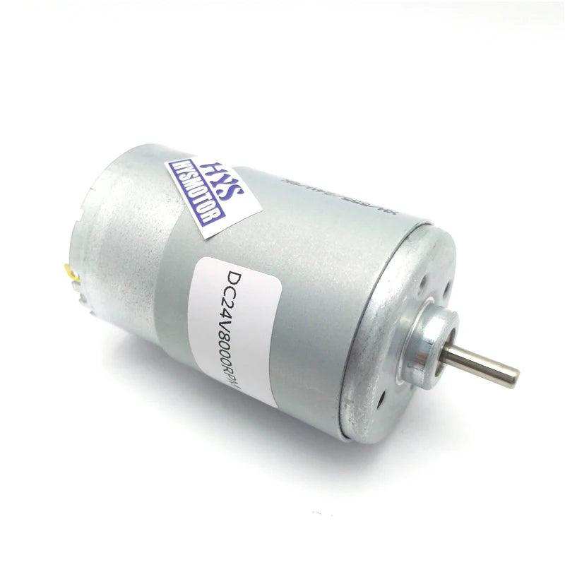 555 Double Output Shaft DC Motor 12V 24V High Speed 4000/8000rpm PWM Forward and Reverse Electric 12 V 24 Volt Micro DIY Drill