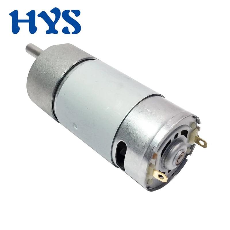 555 Gear Reduction Motor 12V Mini Electric Gearbox Motor 24V All Metal Gears Reversible Motor Reducer High Torque 35KG.cm