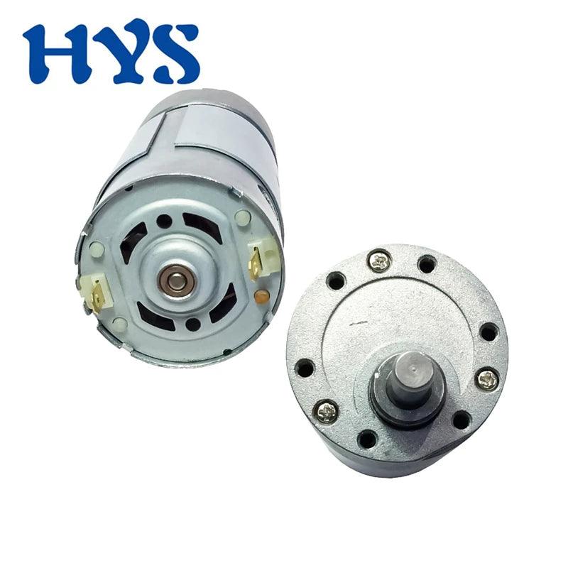 555 Gear Reduction Motor 12V Mini Electric Gearbox Motor 24V All Metal Gears Reversible Motor Reducer High Torque 35KG.cm