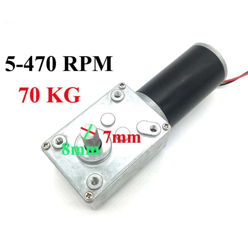 5840-31ZY 12V 24V DC Worm Gear Motor Reducer Powerful High Torque 12 Volt Electric Motor Reversed Gearbox Door Robot