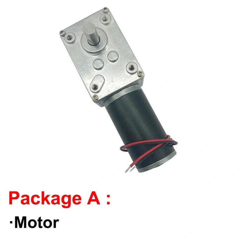 5840-31ZY 12V 24V DC Worm Gear Motor Reducer Powerful High Torque 12 Volt Electric Motor Reversed Gearbox Door Robot