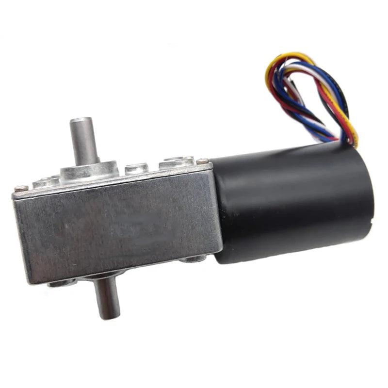 5840-3650 Double Shaft DC 12V 24V Brushless Gear Worm Motor Hiigh Torque 100KG.cm Speed 12rpm-471rpm BLDC Motors Forward Reverse