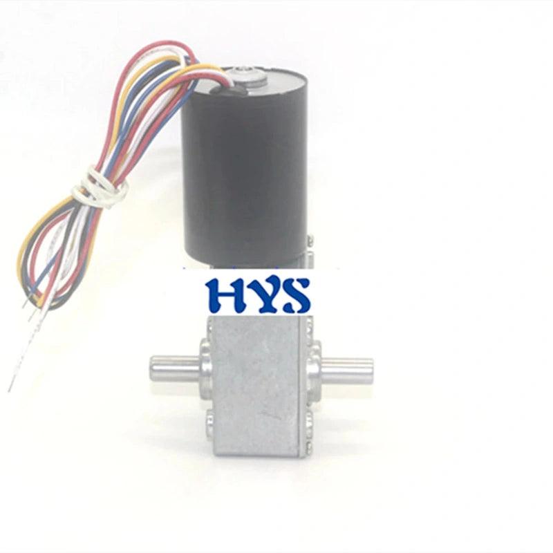 5840-3650 Double Shaft DC 12V 24V Brushless Gear Worm Motor Hiigh Torque 100KG.cm Speed 12rpm-471rpm BLDC Motors Forward Reverse