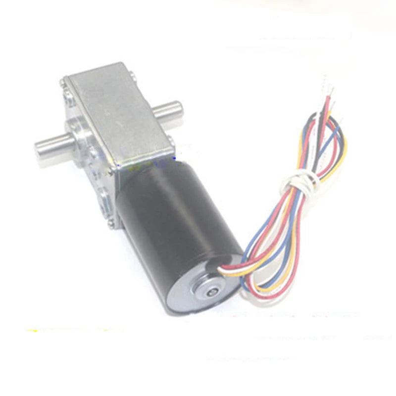 5840-3650 Double Shaft DC Brushless Gear Worm Motor 12V 24V Hiigh Torque 100KG.cm Speed 12rpm-471rpm BLDC Motors