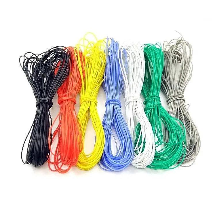 5M/10M Wire Cable Super Soft Silicone Insulated| 30-6 AWG/Multicolor Optional - electrical center b2c