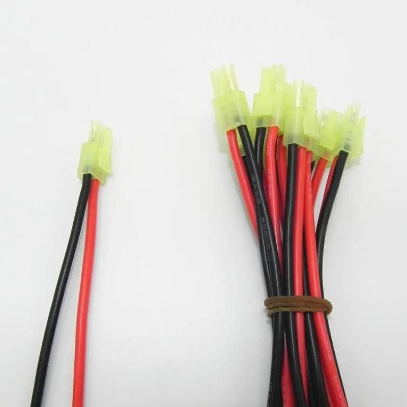 5pcs/lot Tamiya Mini Plug To 4.0 Banana Plug with High Temperature Silicone Wire 14 AWG Cable Long 15cm