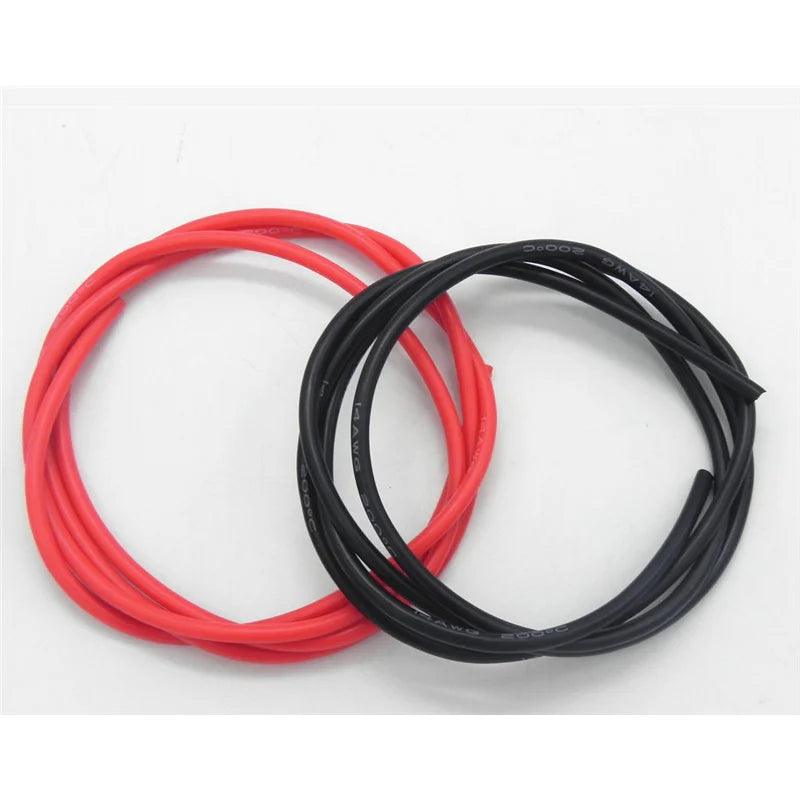 5set/lot 10AWG 1M Black+1M Red High Temperature Silicone Wire/ Silica Gel Wire/ Silicone Tinned Copper Cable,10awg silicone wire