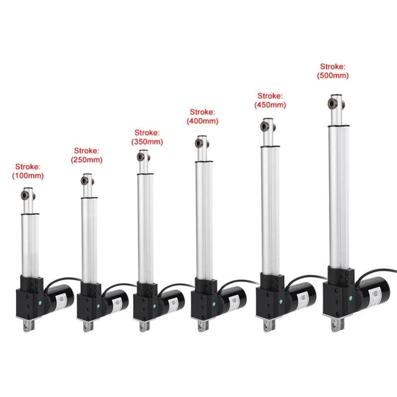 6000N DC Linear Actuator 12V 24V Telescopic Rod Stroke 30mm 50mm Electric Mini Lineal Actuador 12 Volt Thrust Lift Window Opener