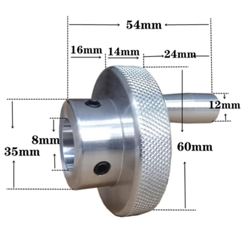 60mm 80mm Lathe Handwheel Bore 10/11/12/14/16/18/20/22/25mm Solid Scale Handwheel Machinery Accessories Lathe Milling Grinding