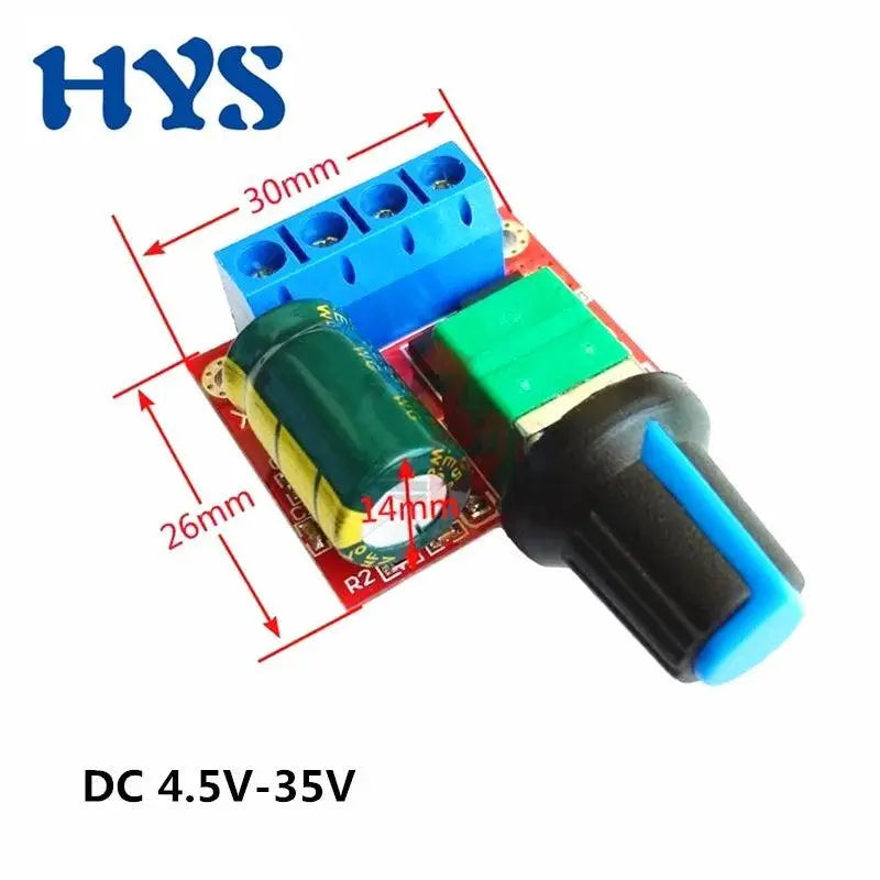 6V 12V 18V 24V DC Motor Controller PWM Speed Electric DC4.5V-35V 5A 90W Adjustable Control Governor Switch Drive Module - electrical center b2c