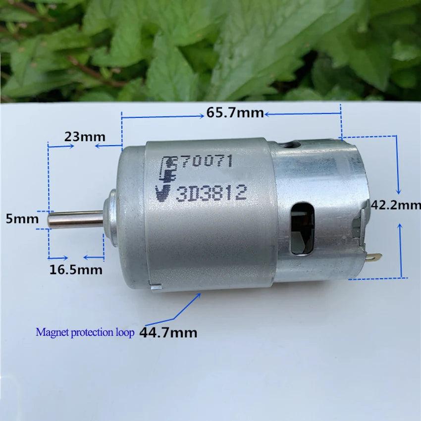 775 DC Motor Electric 12V 18V 20V 14000rpm 21500rpm 24500rpm High Speed Large Torque Metal Moter lLow Noise Tools Cutting Drill