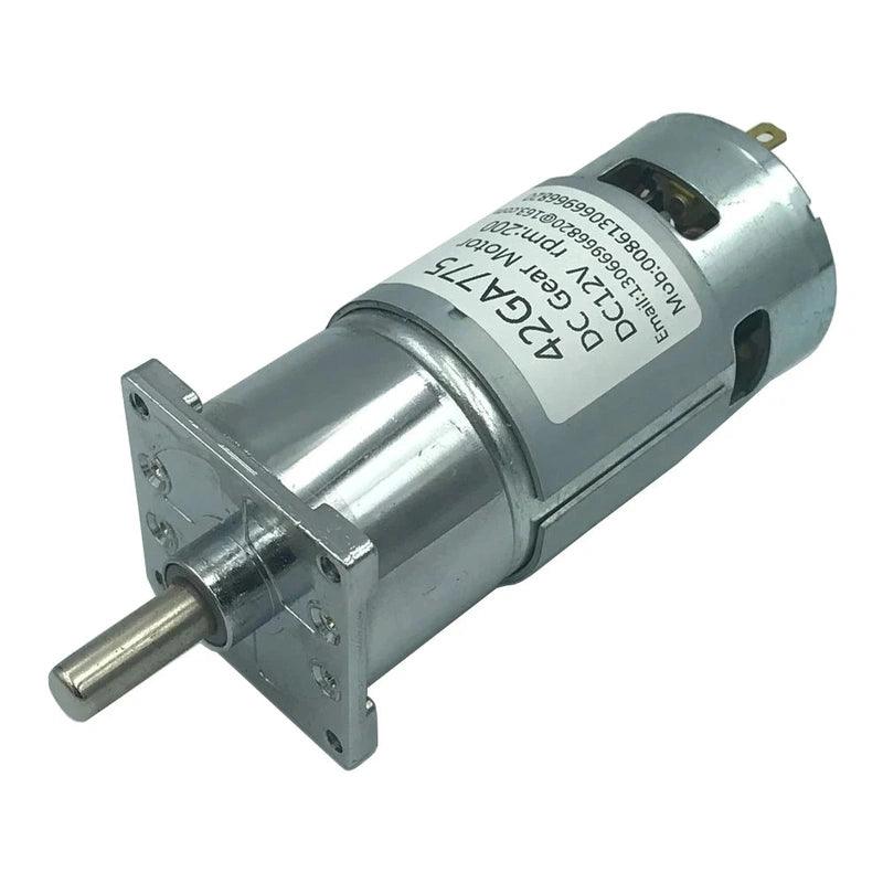 775 Gear Motor 12V 24V DC Reducer Speed Motor 10-600RPM PWM High Torque 25W 60KGF.CM