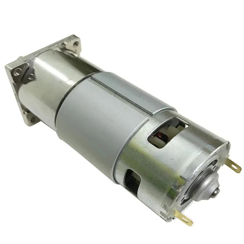 775 Gear Motor 12V 24V DC Reducer Speed Motor 10-600RPM PWM High Torque 25W 60KGF.CM