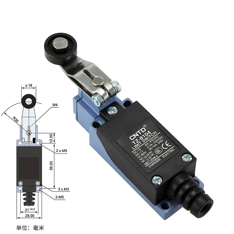 CNTD TZ-8104 Limit Switch ,Travel Limit Switch ,Industrial Micro Switch 