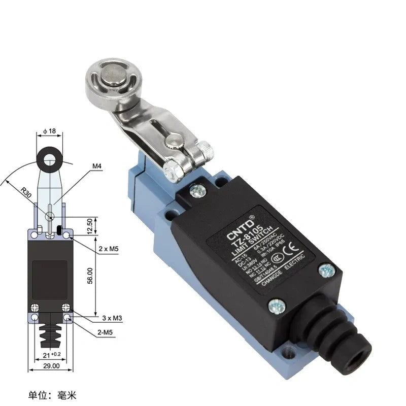 CNTD TZ-8105 Limit Switch ,Travel Limit Switch ,Industrial Micro Switch 