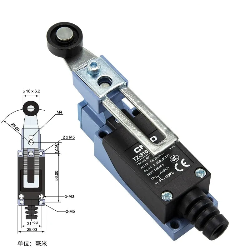 CNTD TZ-8108 Limit Switch ,Travel Limit Switch ,Industrial Micro Switch 