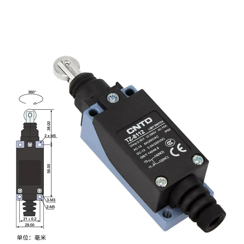 CNTD TZ-8112 Limit Switch ,Travel Limit Switch ,Industrial Micro Switch 