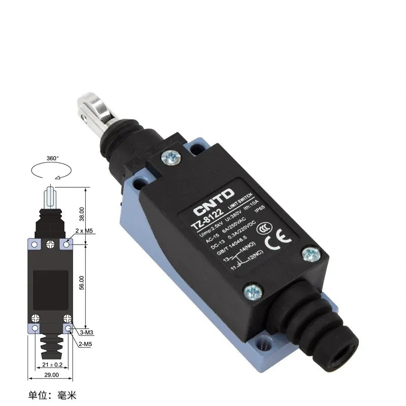 CNTD TZ-8122 Limit Switch ,Travel Limit Switch ,Industrial Micro Switch 