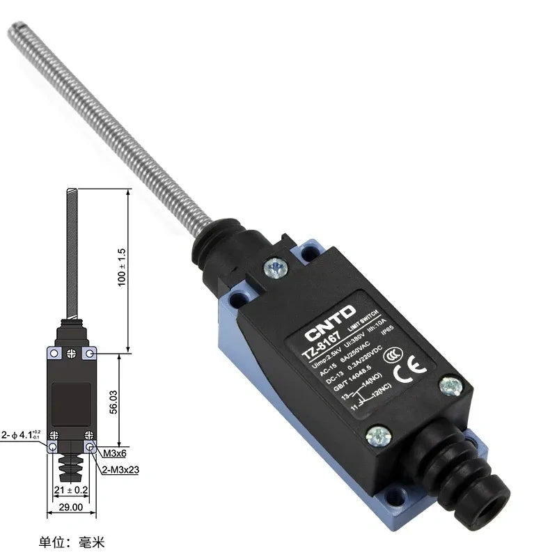 CNTD TZ-8167 Limit Switch ,Travel Limit Switch ,Industrial Micro Switch 