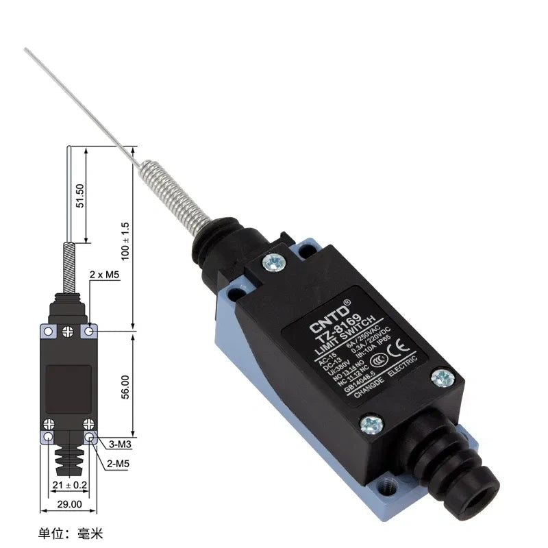 CNTD TZ-8169 Limit Switch ,Travel Limit Switch ,Industrial Micro Switch 