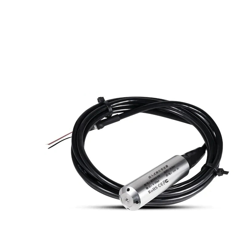 Submersible Level Sensor ,Hydrostatic Level Transmitter Measuring Range 0-8 Meter with 8M wire, 4-20mA Level Sensor ,Water Level Transmitter ,IP68 Level Probe