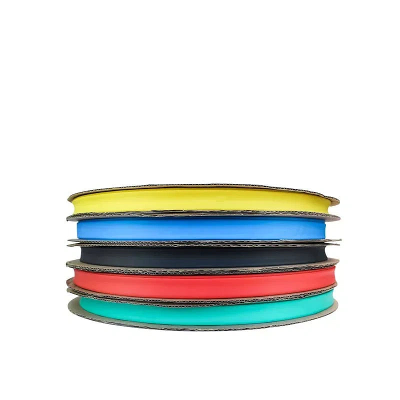 dia 8mm heat shrink tubing,25m/roll heat shrink tube,2:1 heat shrink sleeve,red/yellow/blue/green/black electrical insulation tube,10m/lot cable protective sleeve,2m/lot wire repair tube,after shrink 4mm polyolefin heat shrink tube