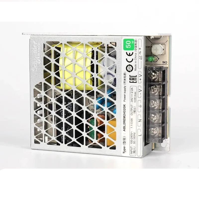 Schneider ABL2REM24 Power Supply, ABL2REM24015K, ABL2REM24020K, ABL2REM24045K, ABL2REM24065K, ABL2REM24085K, ABL2REM24100K, ABL2REM24150K, 24V DC Power Supply, Industrial Switching PSU, 35W-350W Power Supply, DIN Rail Power Supply, Schneider ABL2K Series, PLC Power Supply