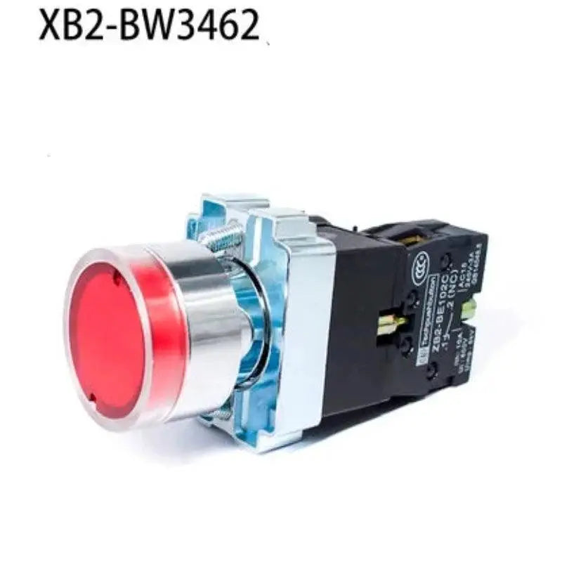 22mm Momentary XB2-BW3361 Round Push Button Switch with LED Light 1NO 24V/AC220V/AC380V Green,Red,Yellow,Blue ZB2-BE101C - electrical center b2c