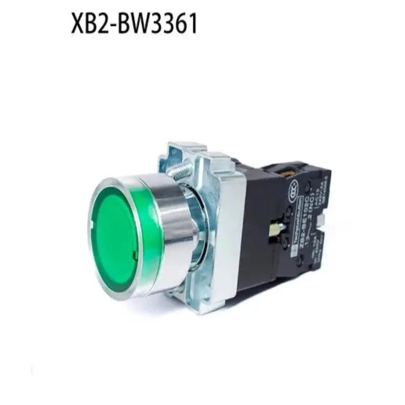 22mm Momentary XB2-BW3361 Round Push Button Switch with LED Light 1NO 24V/AC220V/AC380V Green,Red,Yellow,Blue ZB2-BE101C - electrical center b2c