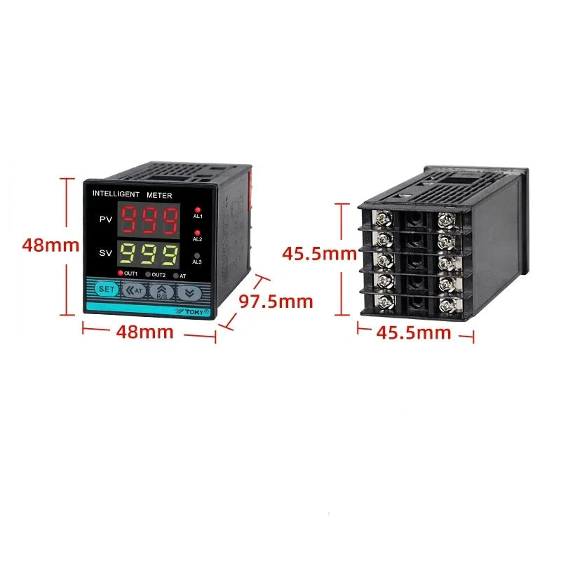 toky ai208-4-sb10 pid temperature controller,sb10 relay,universal pt100 thermocouple temp control meter,industrial oven temperature controller