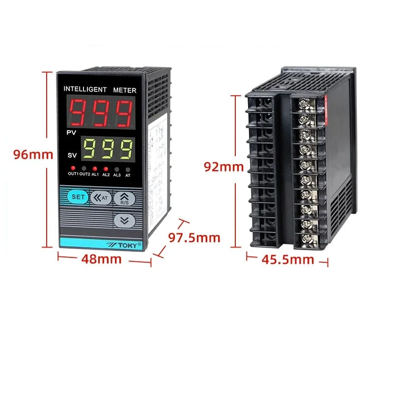 toky ai208-6-rb10 pid temperature controller,rb10 relay,universal pt100 thermocouple temp control meter,industrial oven temperature controller