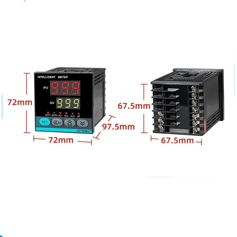 toky ai208-7-sb10 pid temperature controller,sb10 relay,universal pt100 thermocouple temp control meter,industrial oven temperature controller