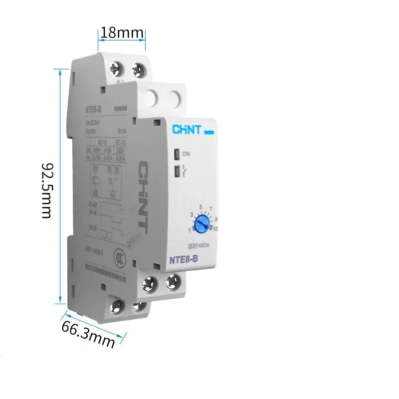 chint nte8 time relay,NTE8B Signal Break Delay Type,NTE8B Power On Delay 48~480 Seconds