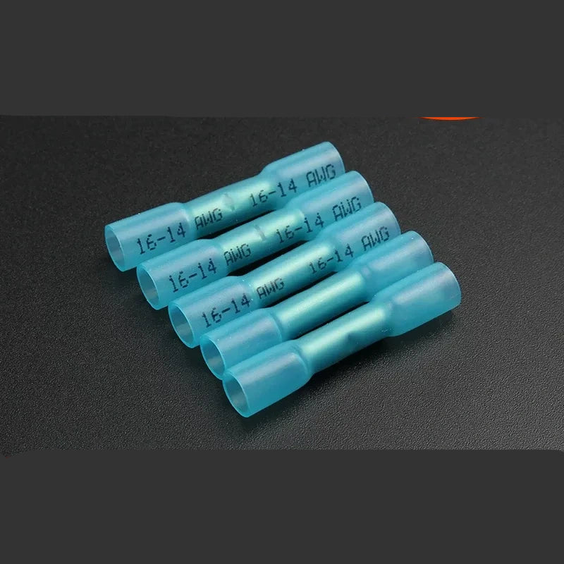 1.5-2.5mm heat shrink butt connector, waterproof wire splice terminal, BHT2 butt terminal 20pcs/lot,  AWG16-14 wire connector