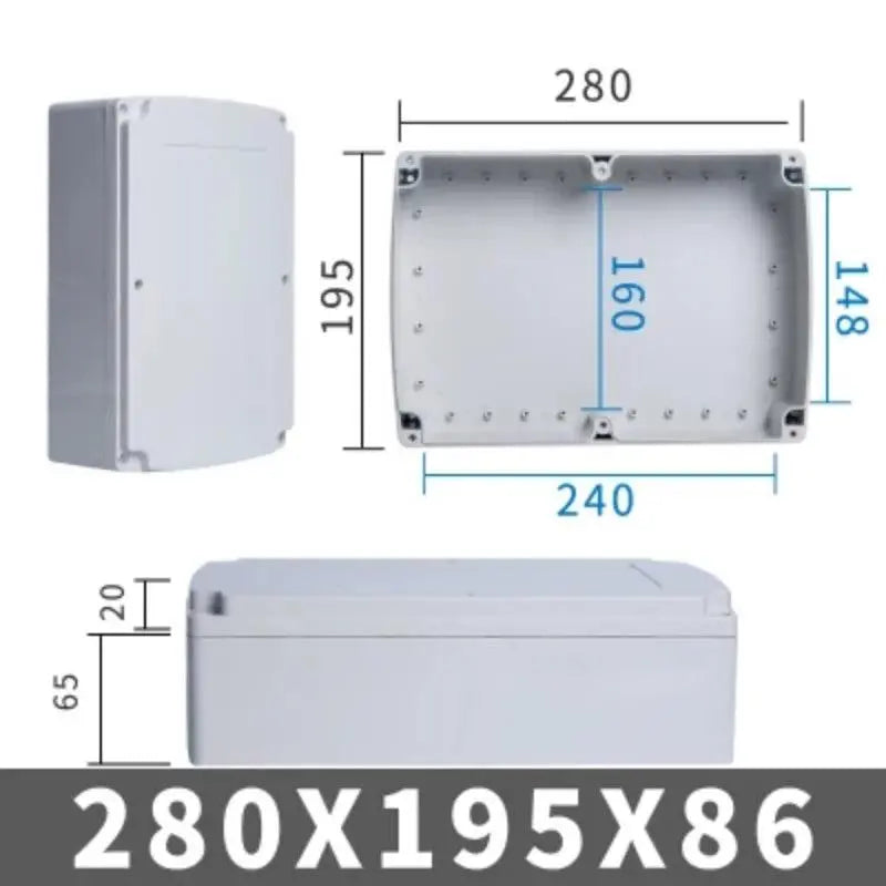 Big Size Outdoor Waterproof Case Enclosure Plastic Box Electronic Project Case Waterproof Junction Box for Electronics - electrical center b2c