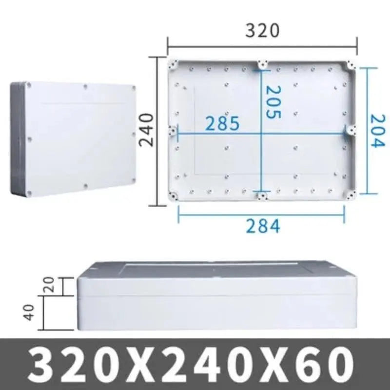 Big Size Outdoor Waterproof Case Enclosure Plastic Box Electronic Project Case Waterproof Junction Box for Electronics - electrical center b2c