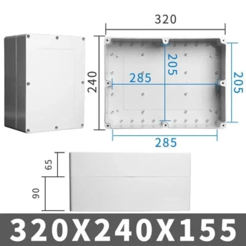 Big Size Outdoor Waterproof Case Enclosure Plastic Box Electronic Project Case Waterproof Junction Box for Electronics - electrical center b2c