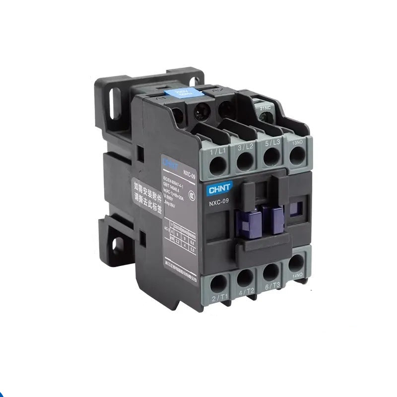chint nxc contactor,kunlun nxc ac contactor,original chint magnetic contactorNXC-09 1NO+1NC 9A din rail contactor 