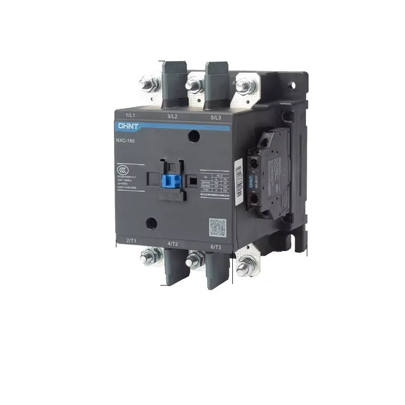 chint nxc contactor,kunlun nxc ac contactor,original chint magnetic contactor NXC-160 1NO+1NC 160A din rail contactor 