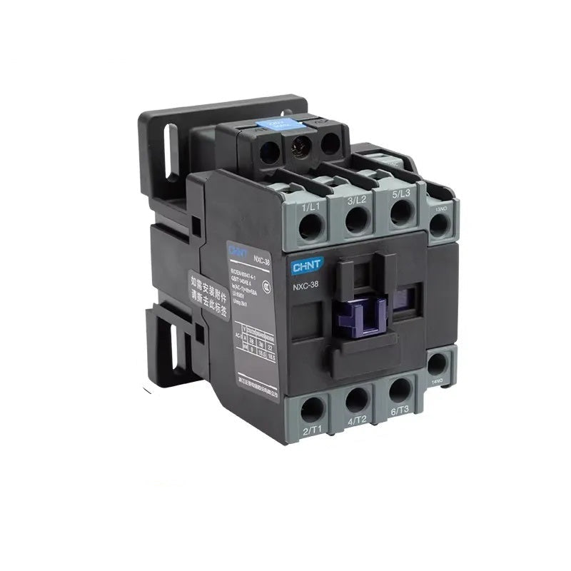 chint nxc contactor,kunlun nxc ac contactor,original chint magnetic contactor NXC-38 1NO+1NC 38A din rail contactor 