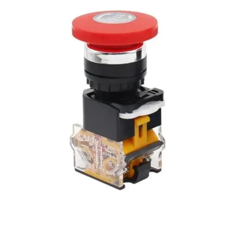 Emergency Stop 10A 380V 22mm Self-Locking Head Power Switch Mushroom Push Button Switch 1 NO 1 NC LA38-11ZS - electrical center b2c